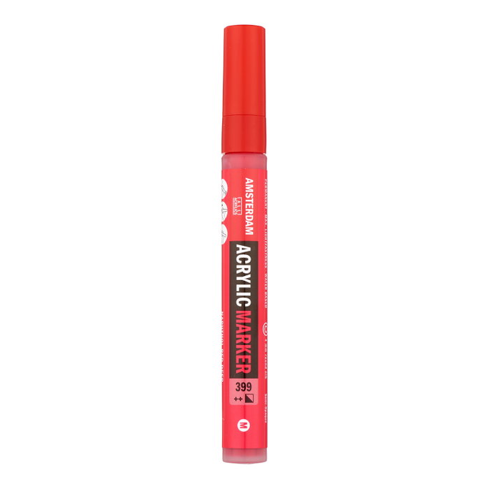 Amsterdam Marqueur Acrylique 4 mm Rouge Naftol Foncé 399 Amsterdam Marqueur Acrylique 4 mm Rouge Naftol Foncé 399